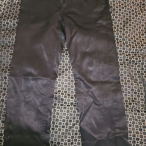 Leather style jeans
